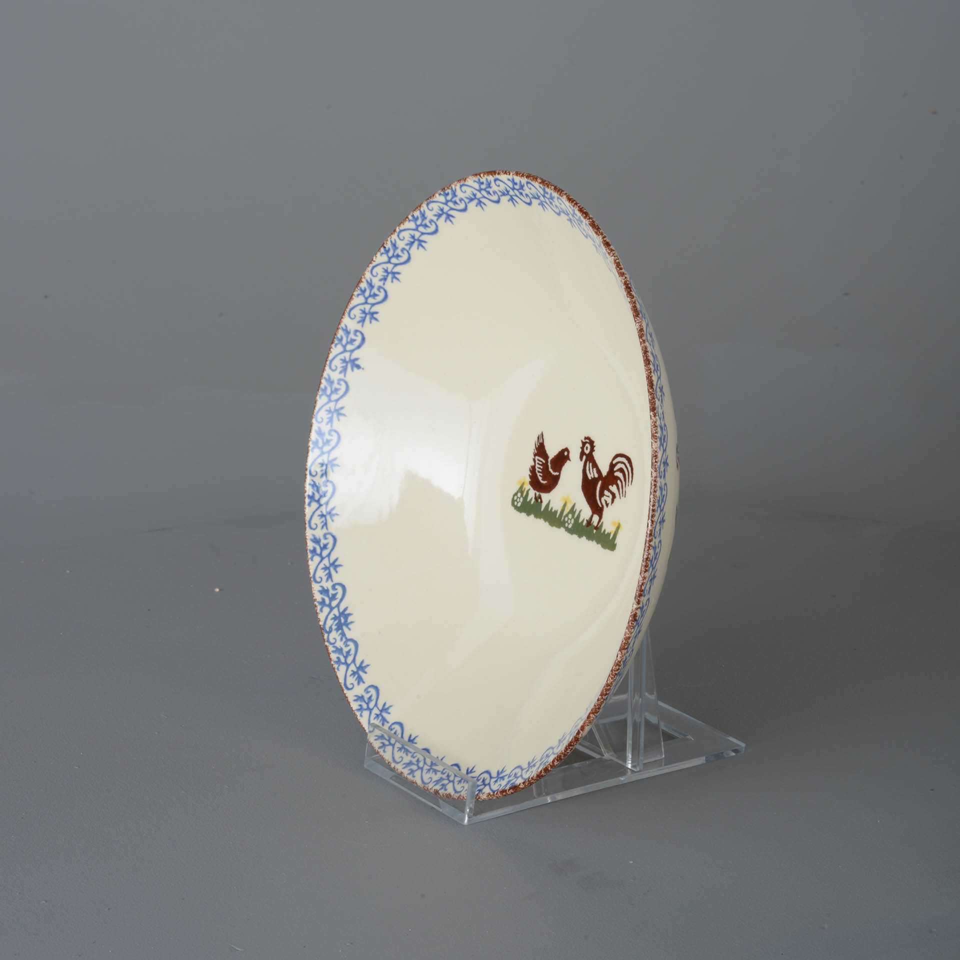 Cock & Hen Pasta plate - Large