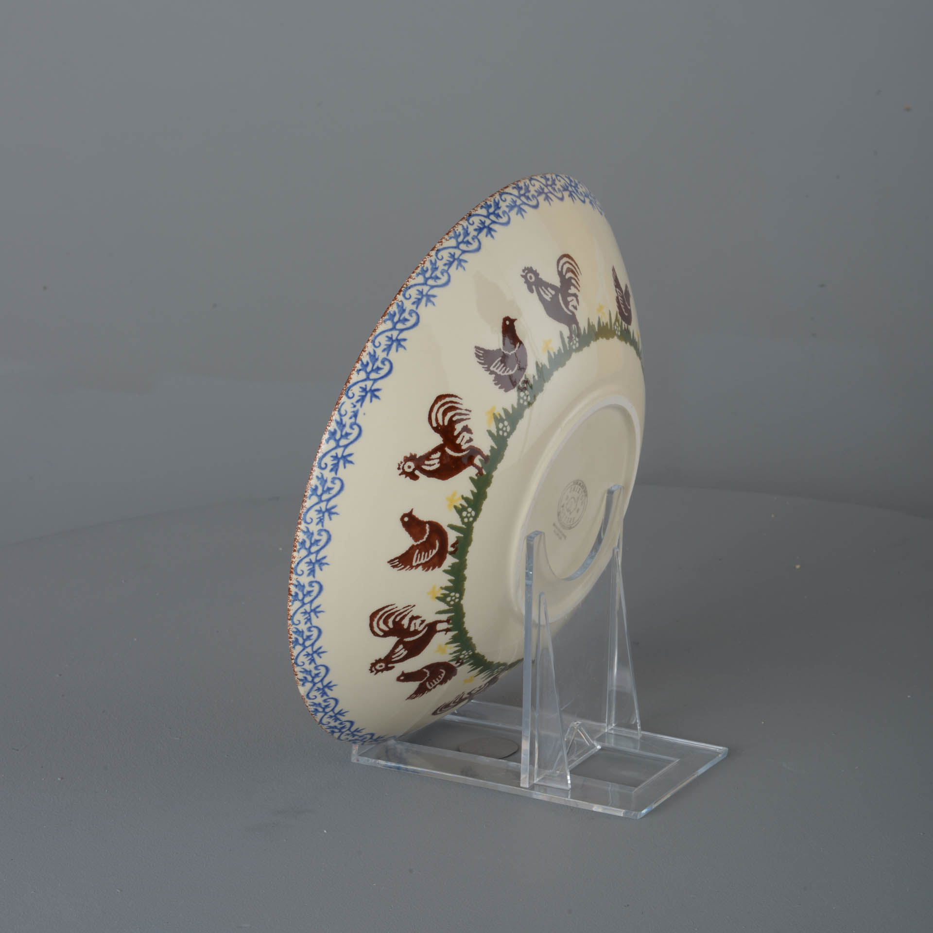 Cock & Hen Pasta plate - Large