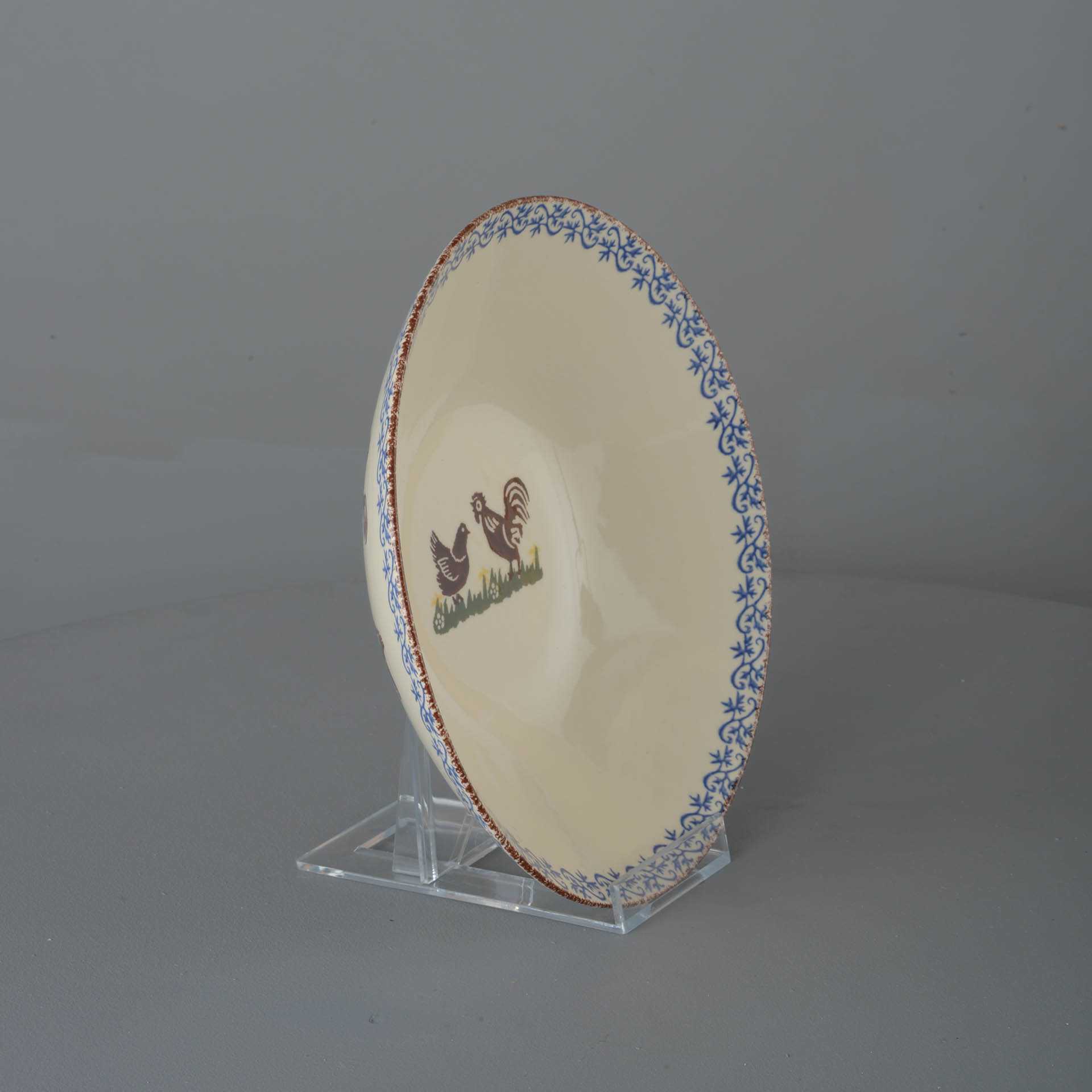 Cock & Hen Pasta plate - Large