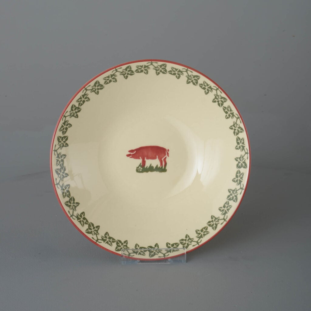 Pink Pig Pasta plate - Large