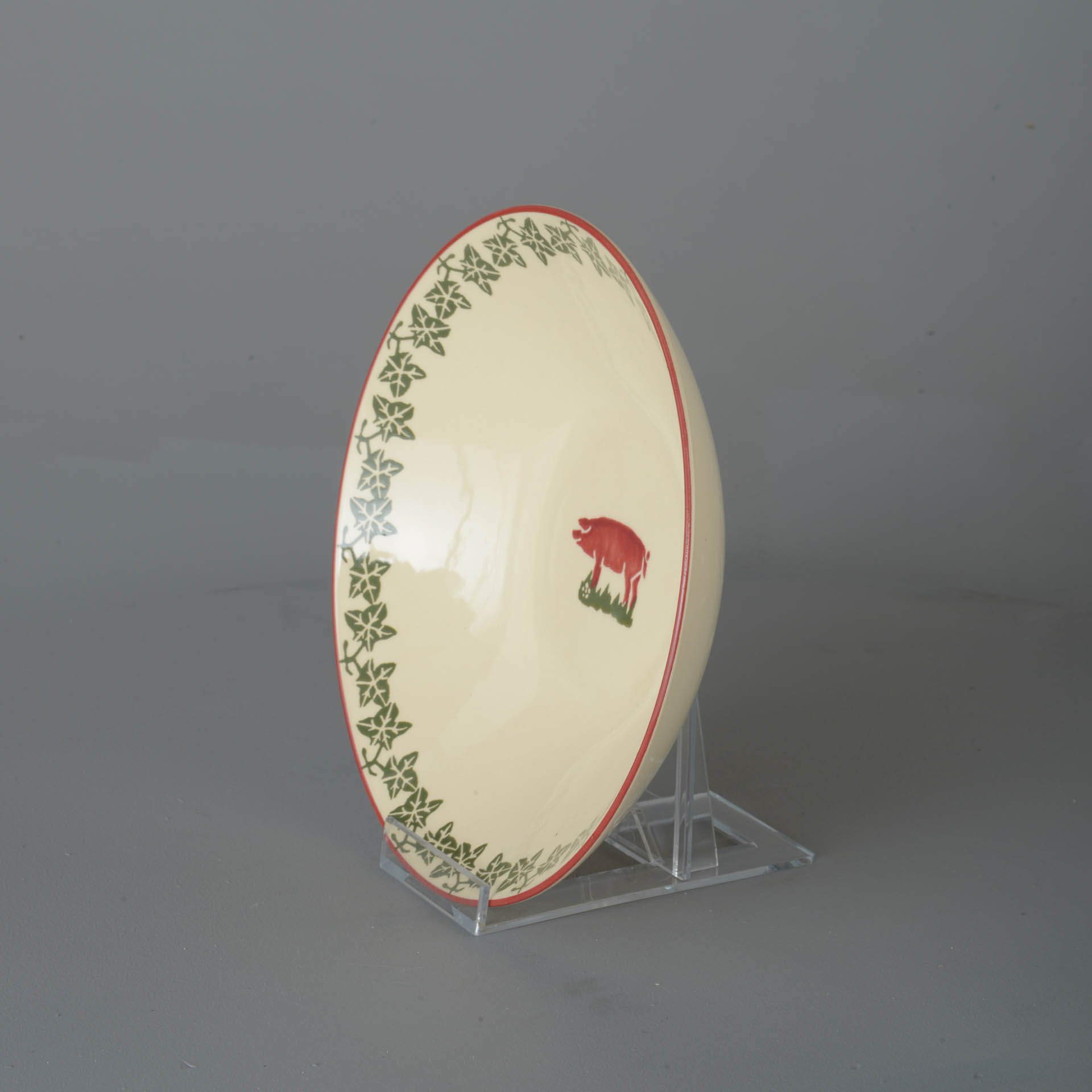 Pink Pig Pasta plate - Large
