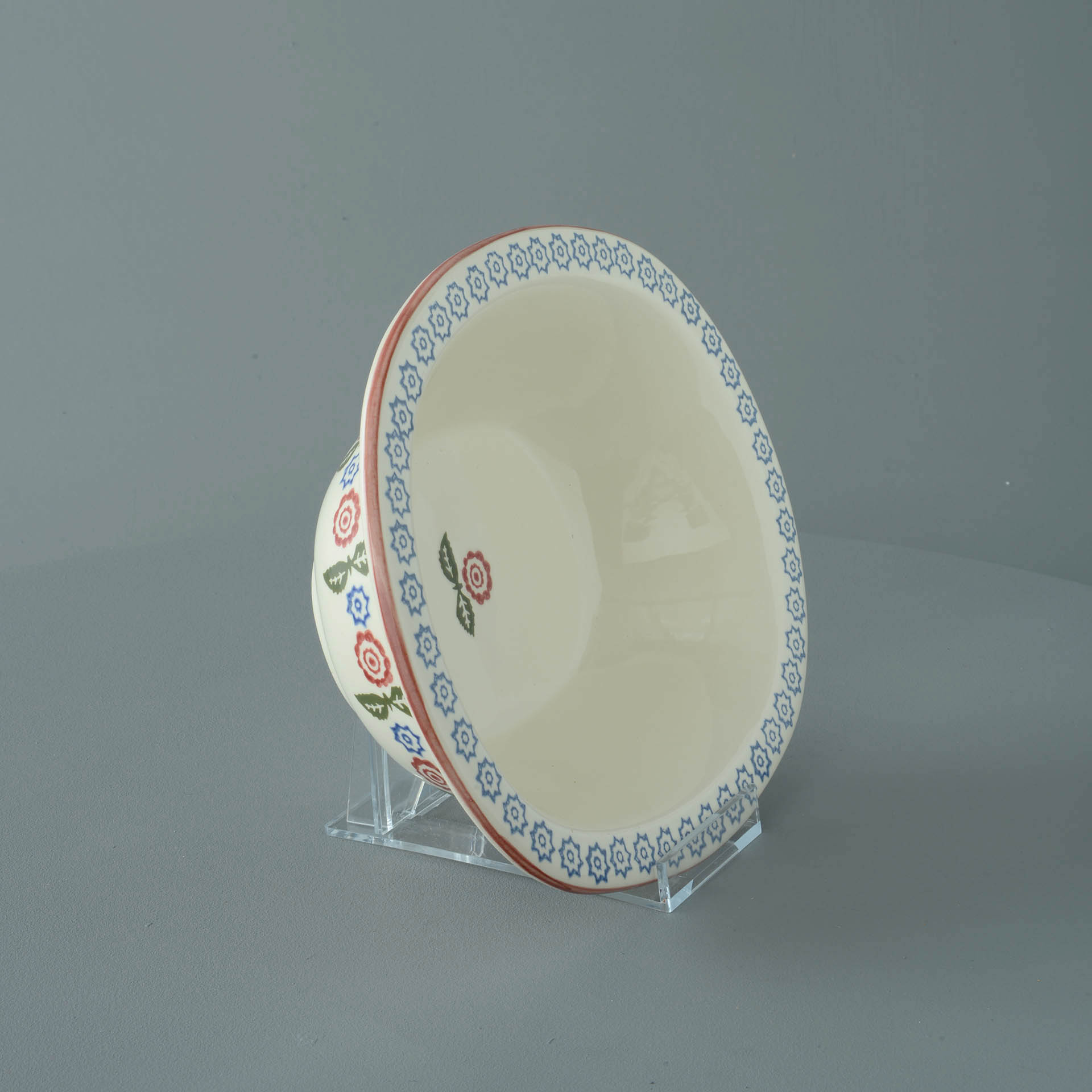 Victorian Floral Pie Dish - Large