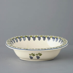 Grapes And Vine Pie Dish - Large