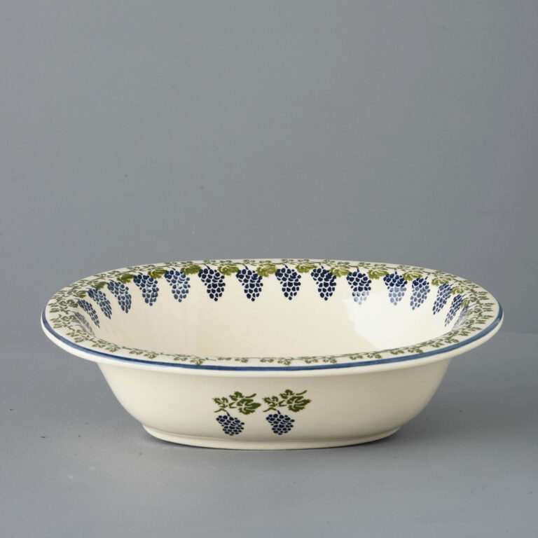 Grapes And Vine Pie Dish – Large