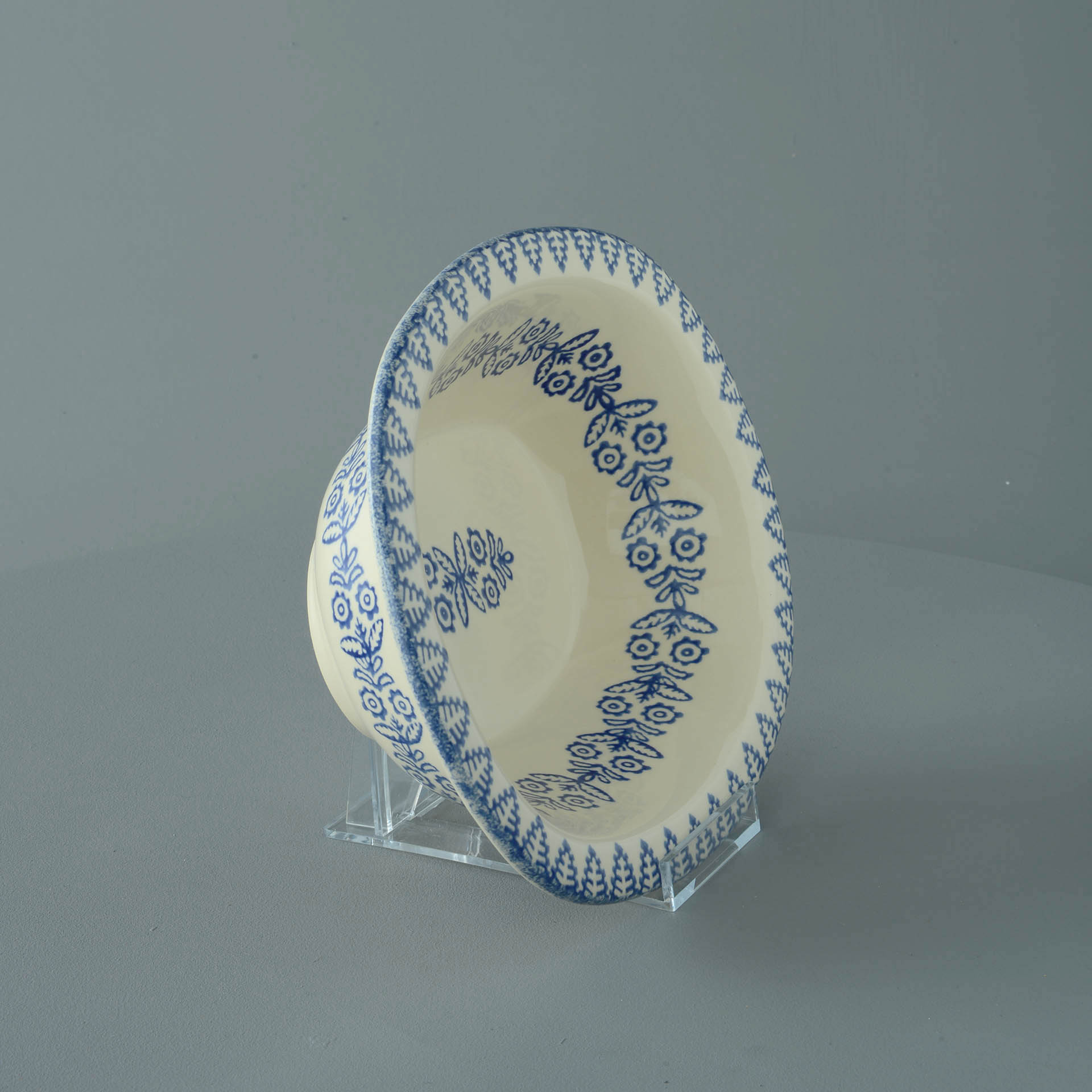 Lacey Blue Pie Dish - Large