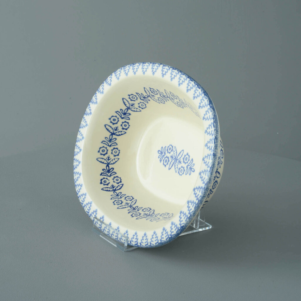 Lacey Blue Pie Dish - Large