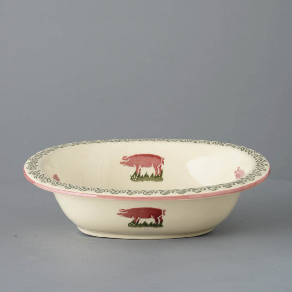 Pink Pig Pie Dish - Large