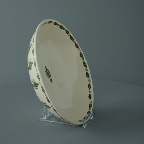 Christmas Tree Serving Dish Round