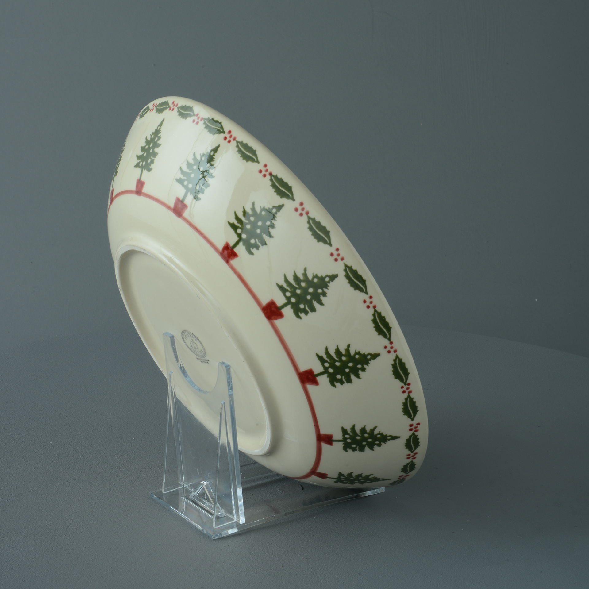 Christmas Tree Serving Dish Round