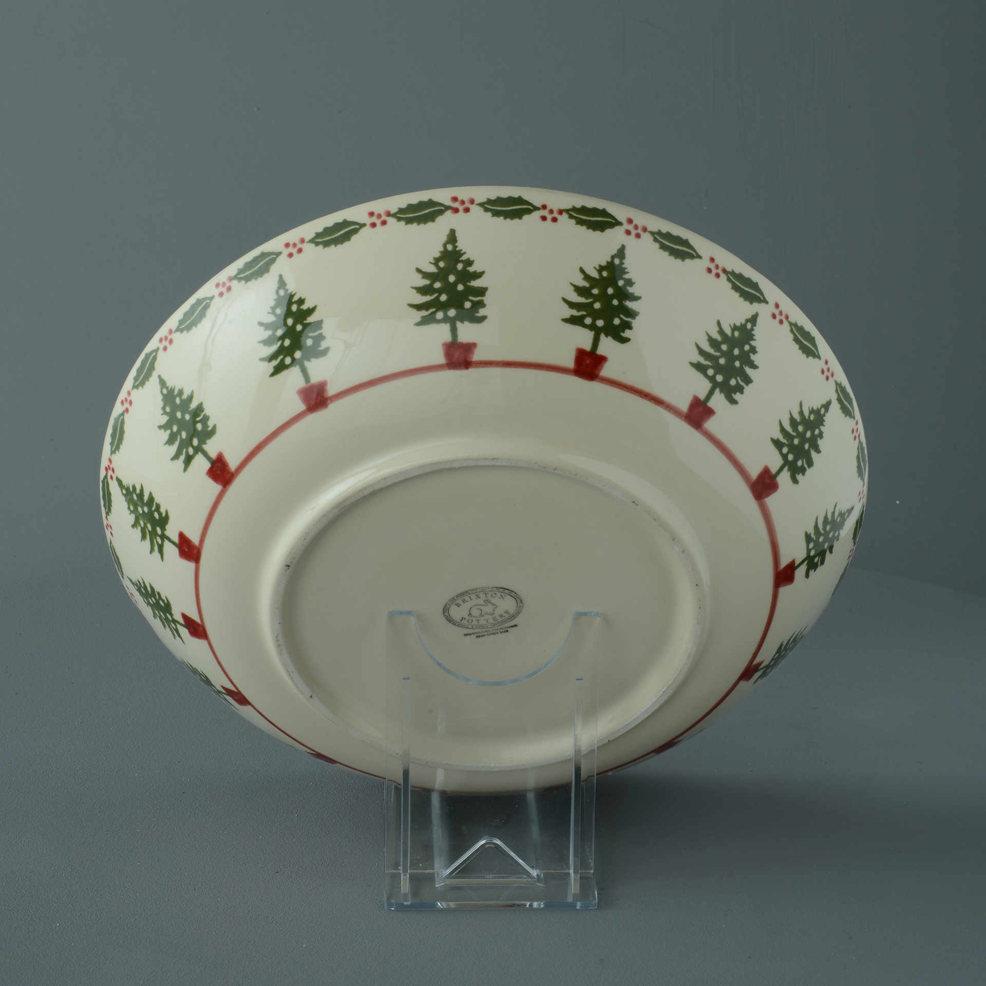 Christmas Tree Serving Dish Round