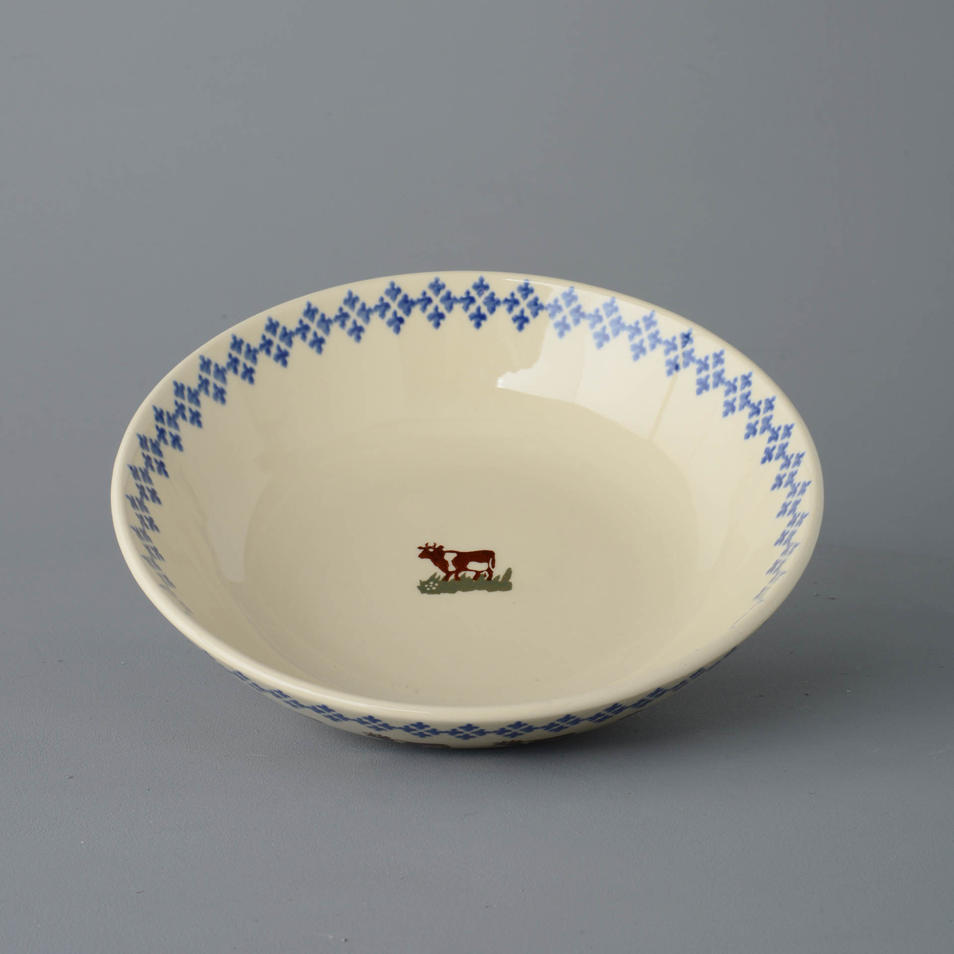 Cow Serving Dish Round