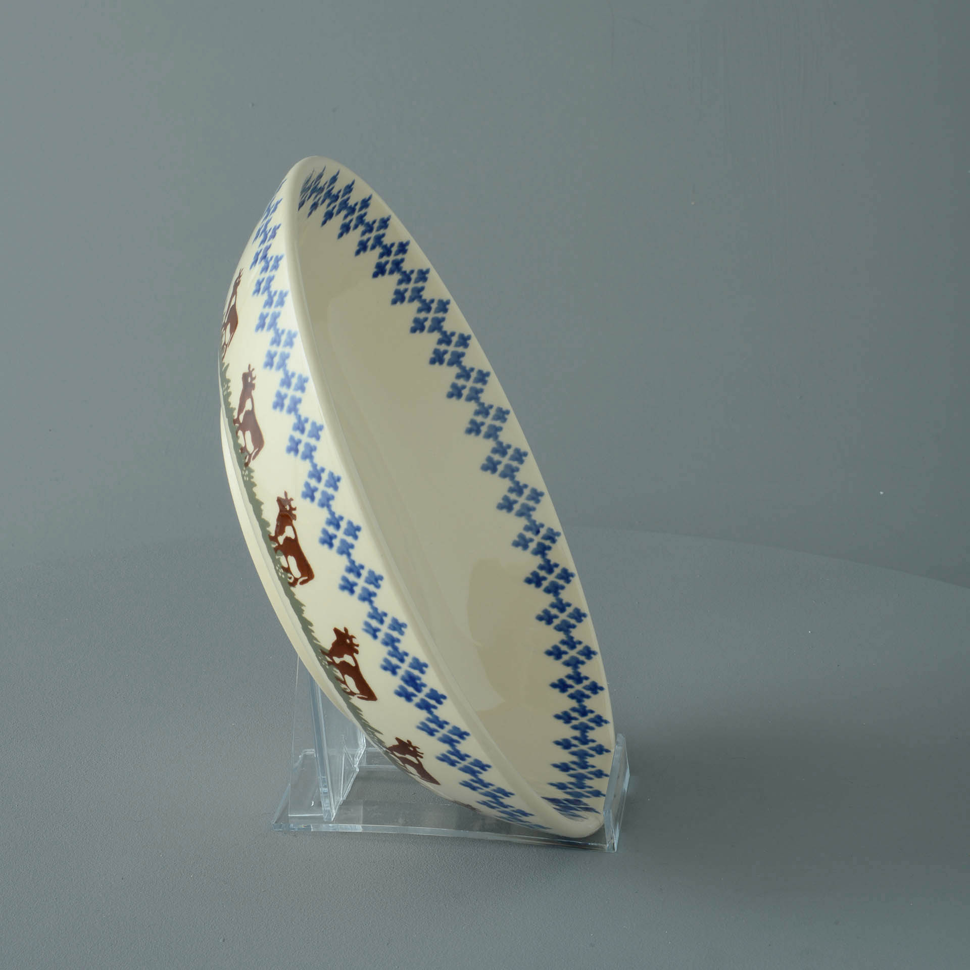 Cow Serving Dish Round