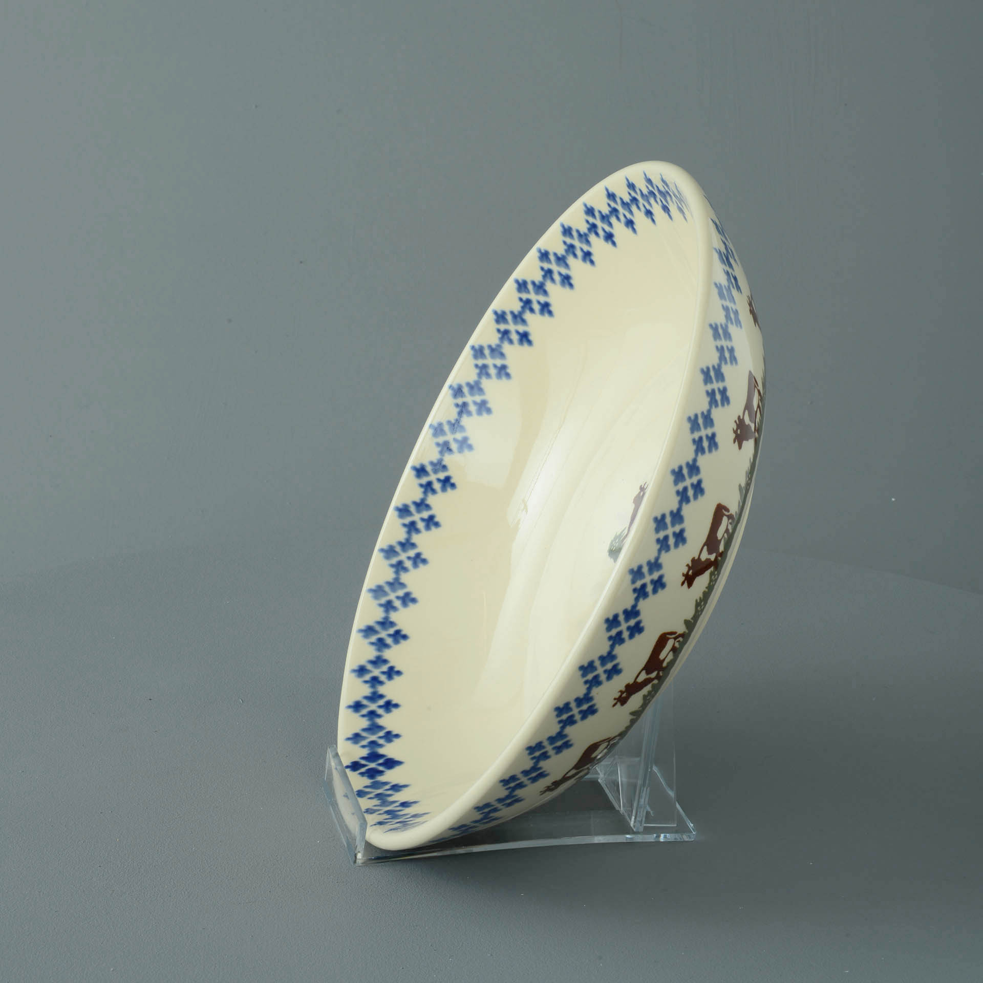 Cow Serving Dish Round
