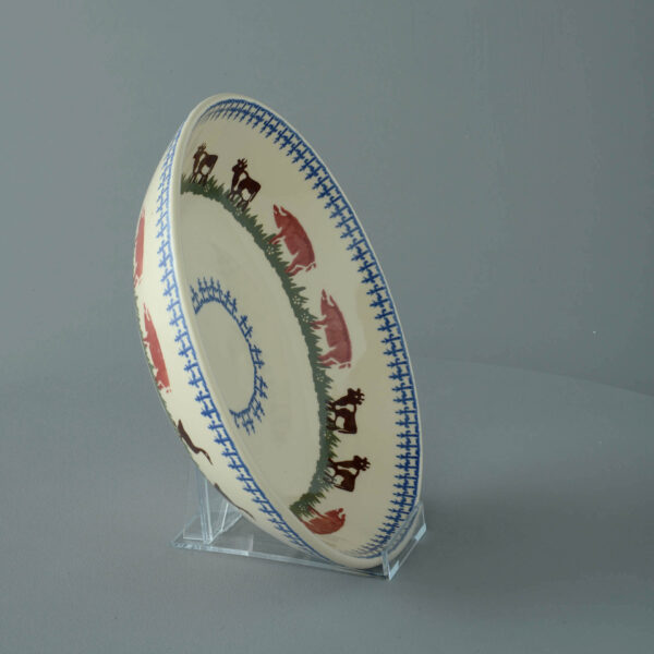 Farm Animal Serving Dish Round