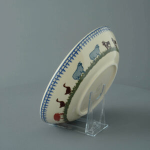 Farm Animal Serving Dish Round