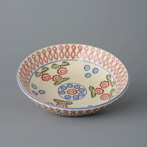 Victorian Floral Serving Dish Round