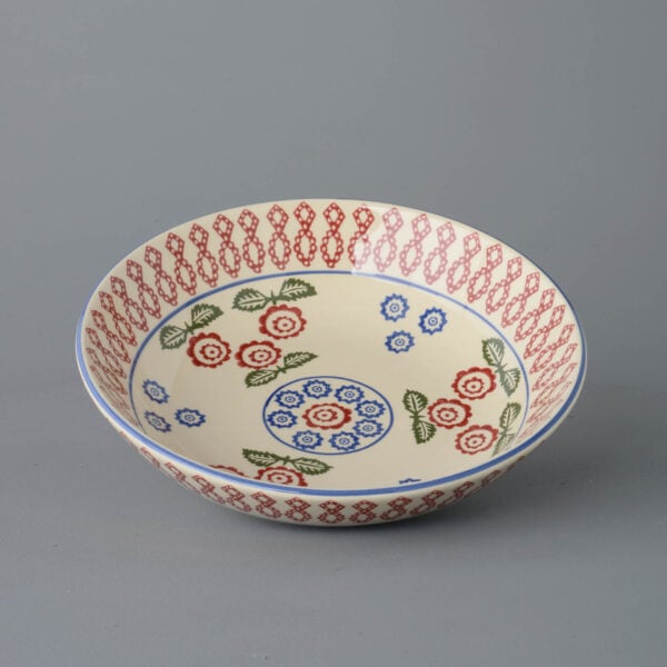Victorian Floral Serving Dish Round