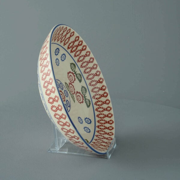 Victorian Floral Serving Dish Round