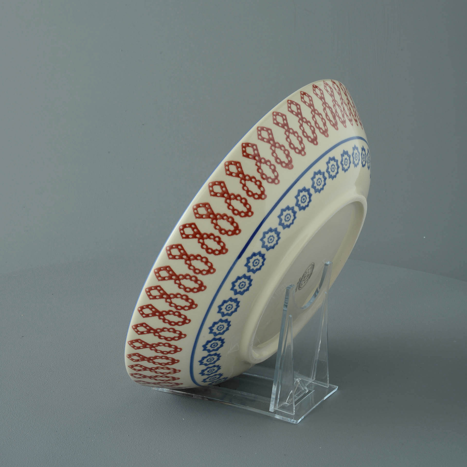 Victorian Floral Serving Dish Round