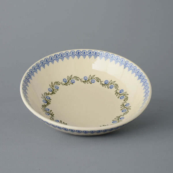 Floral Garland Serving Dish Round