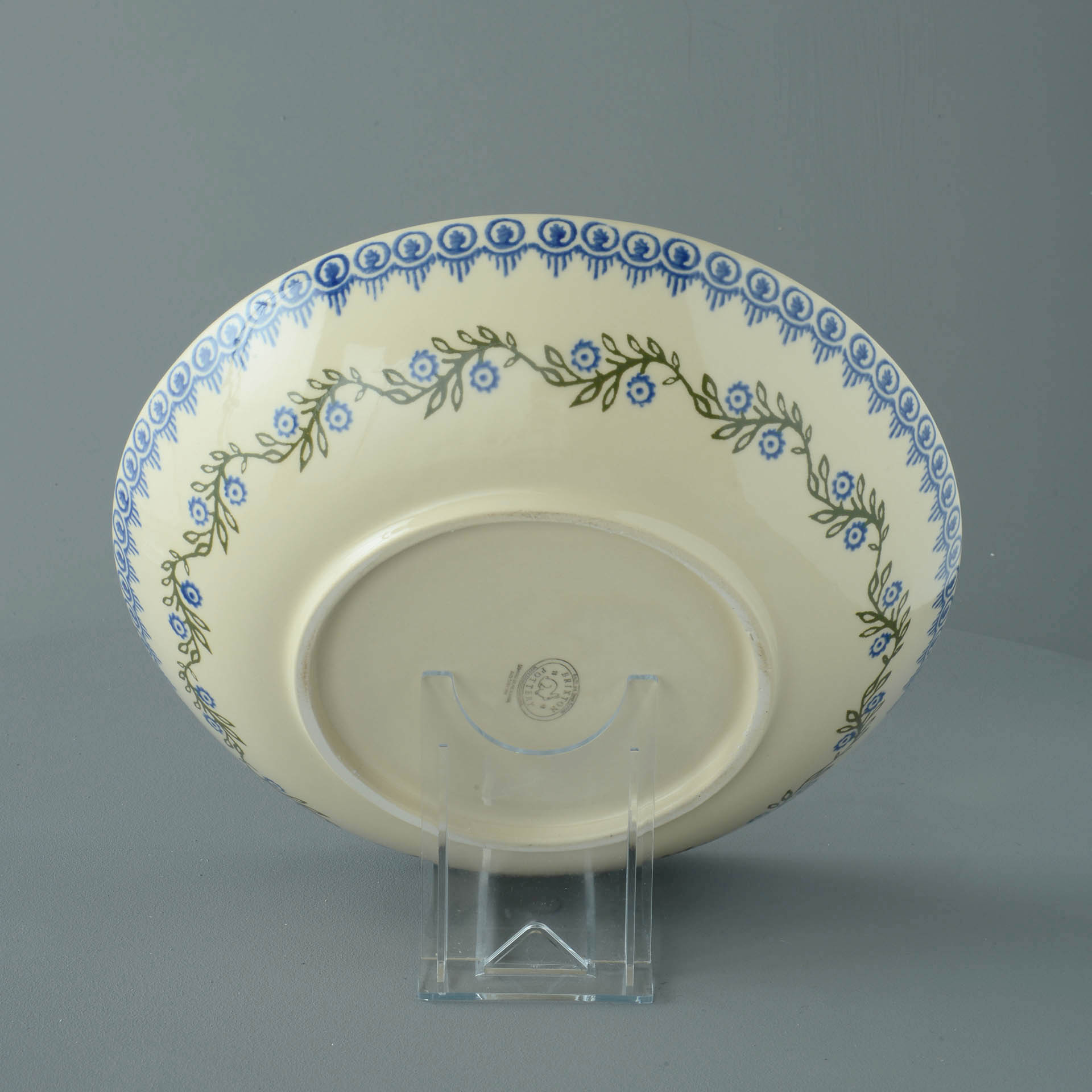 Floral Garland Serving Dish Round