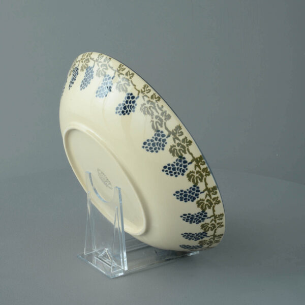 Grapes And Vine Serving Dish Round