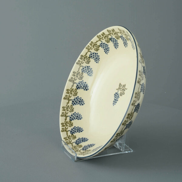 Grapes And Vine Serving Dish Round