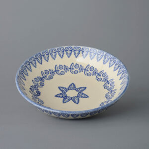 Lacey Blue Serving Dish Round