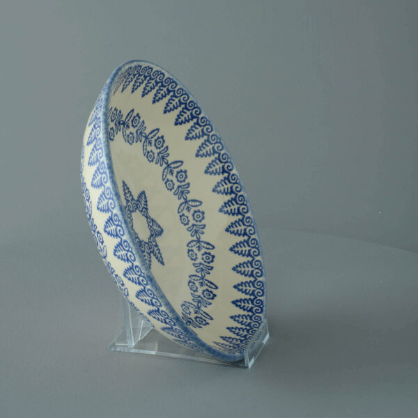 Lacey Blue Serving Dish Round