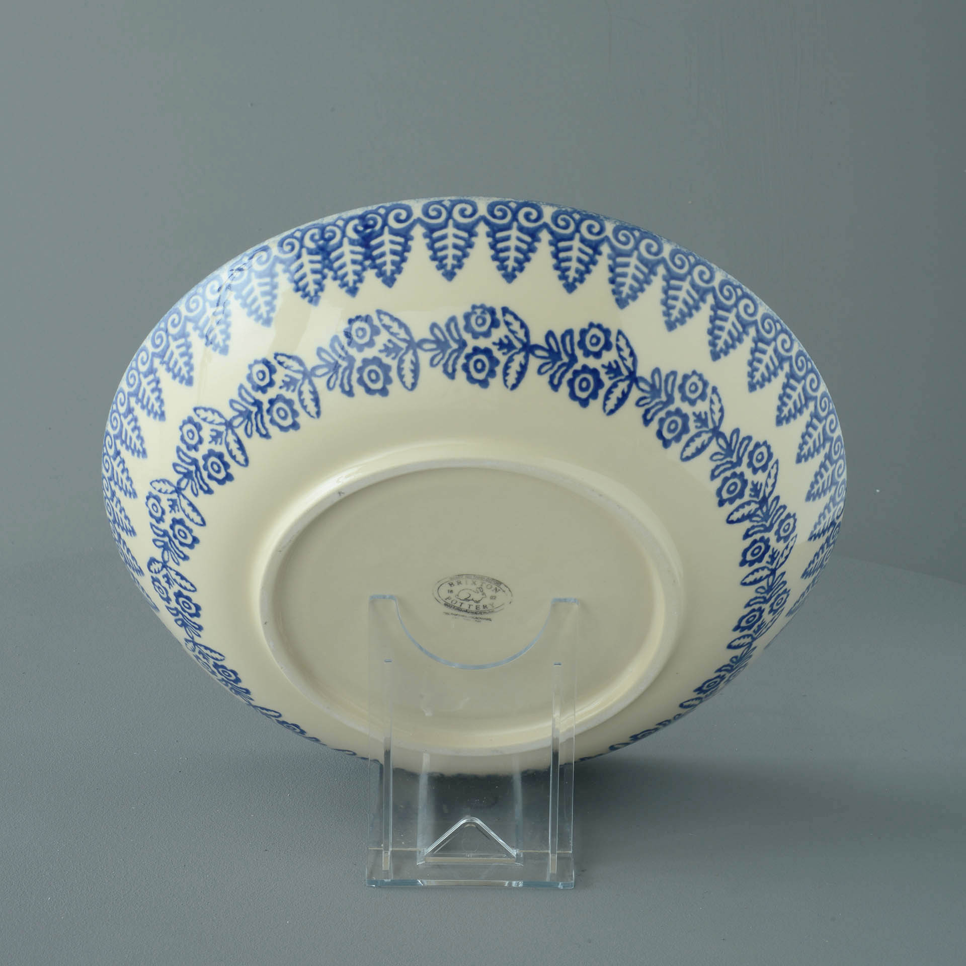 Lacey Blue Serving Dish Round