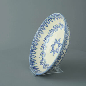 Lacey Blue Serving Dish Round