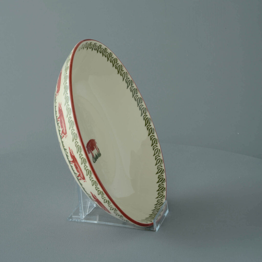 Pink Pig Serving Dish Round