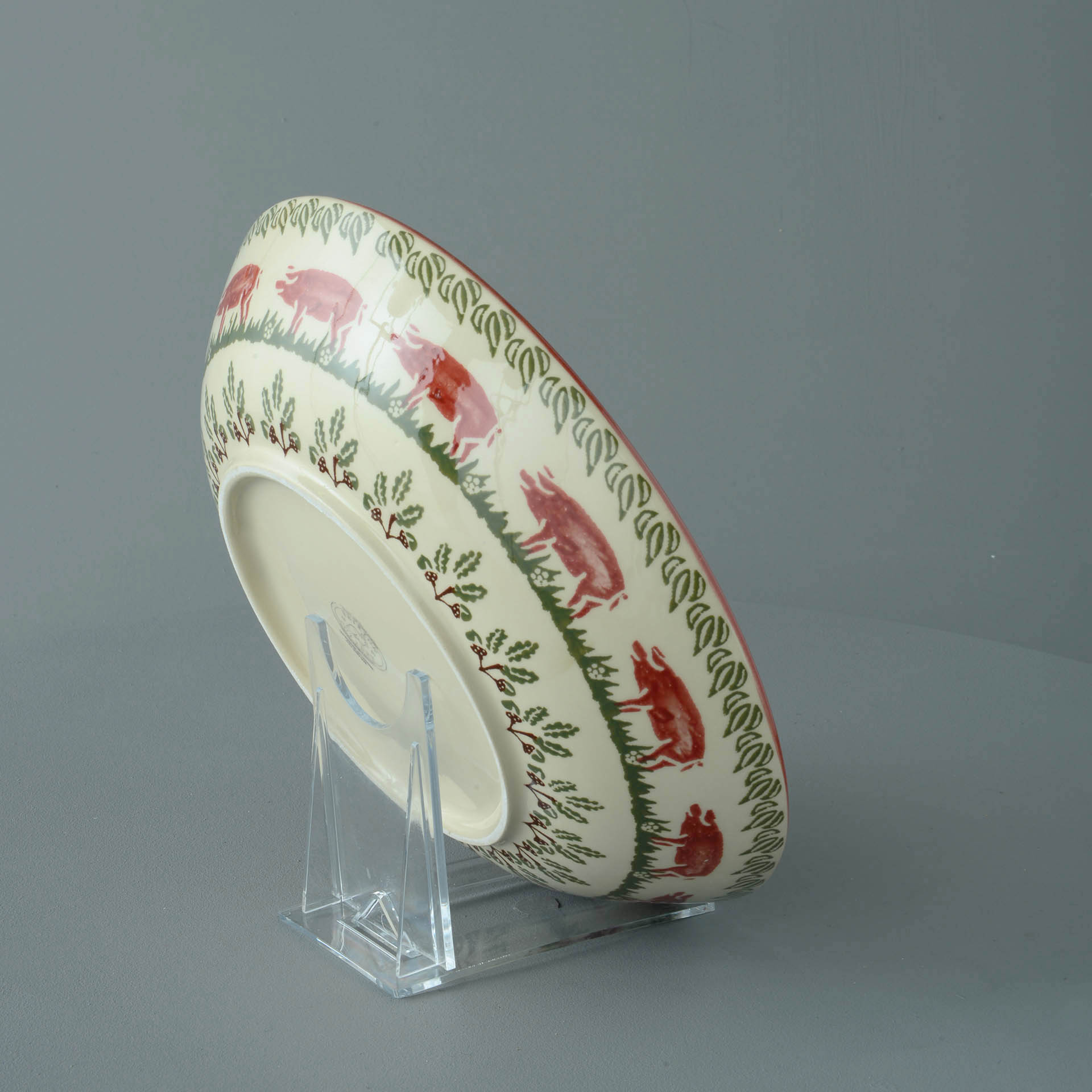Pink Pig Serving Dish Round