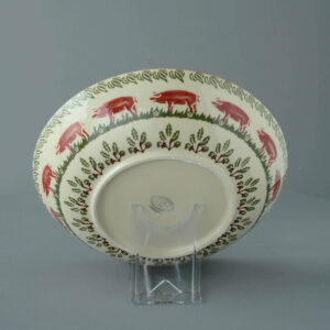 Pink Pig Serving Dish Round