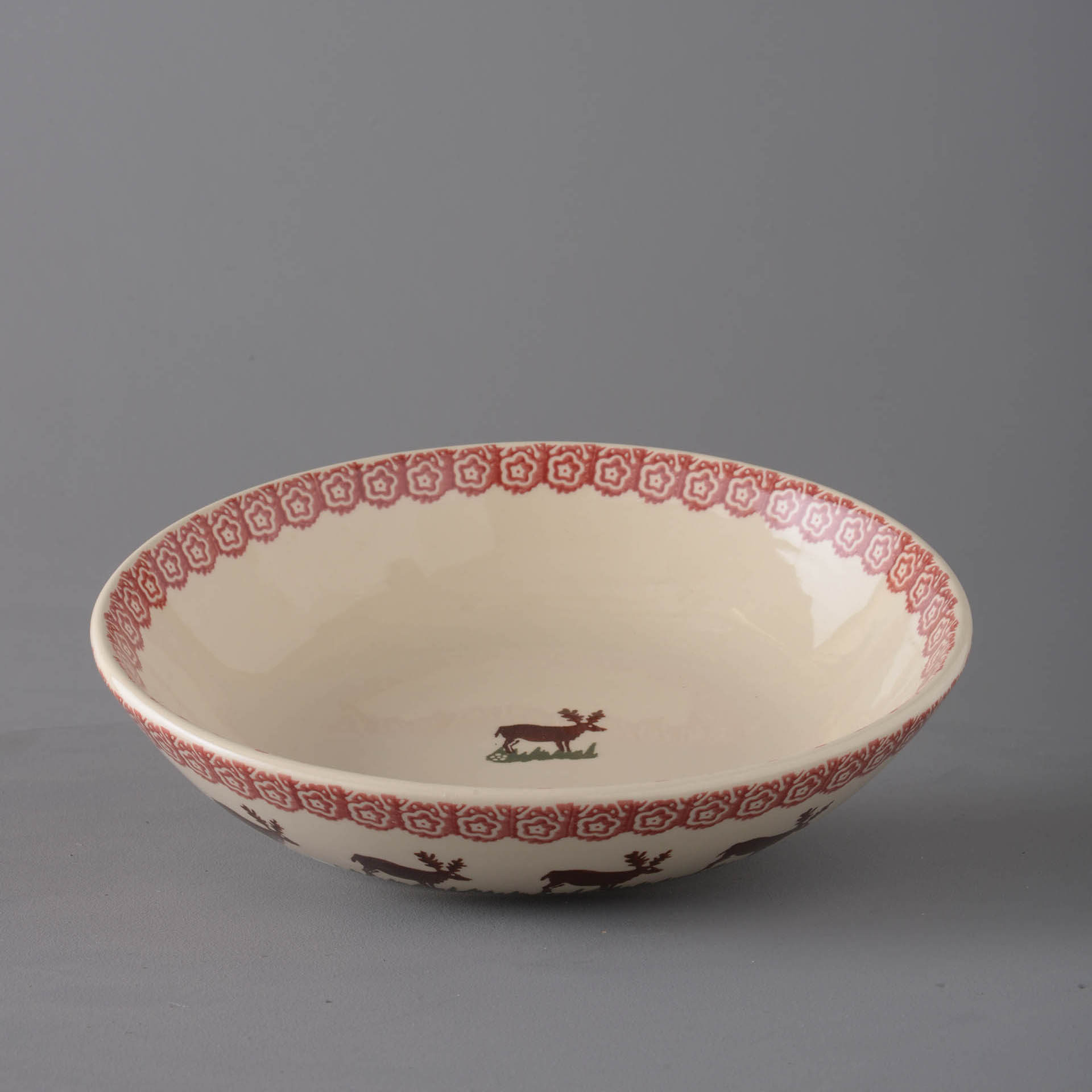Reindeer Serving Dish Round