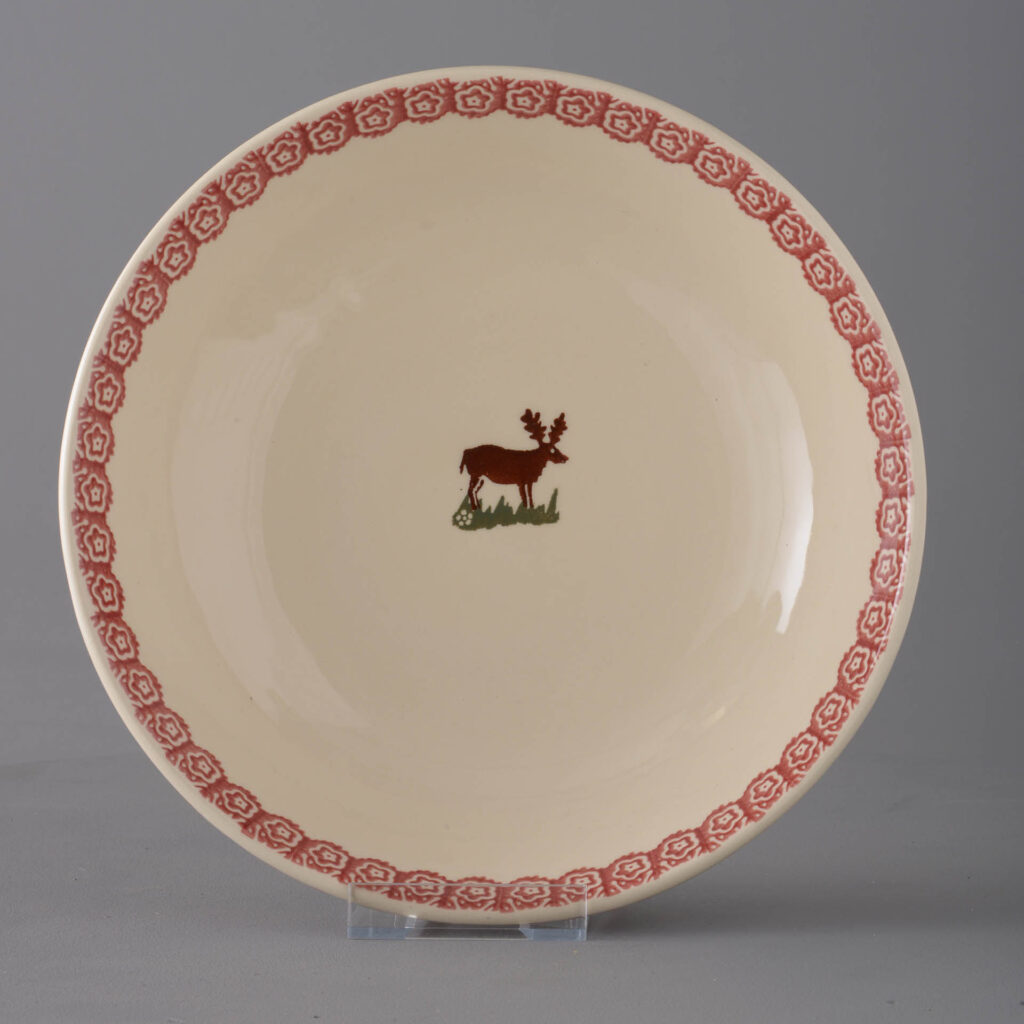 Reindeer Serving Dish Round