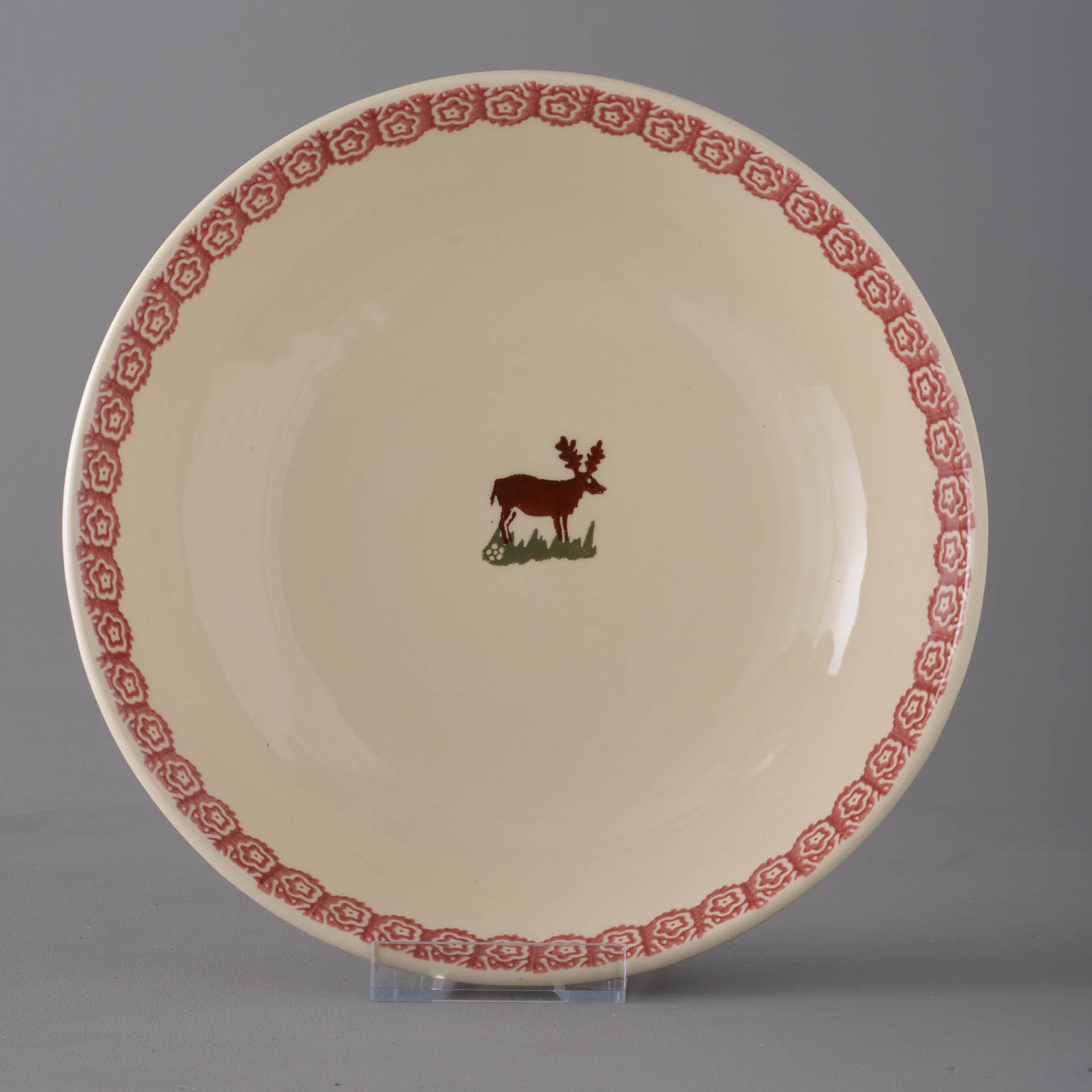 Reindeer Serving Dish Round