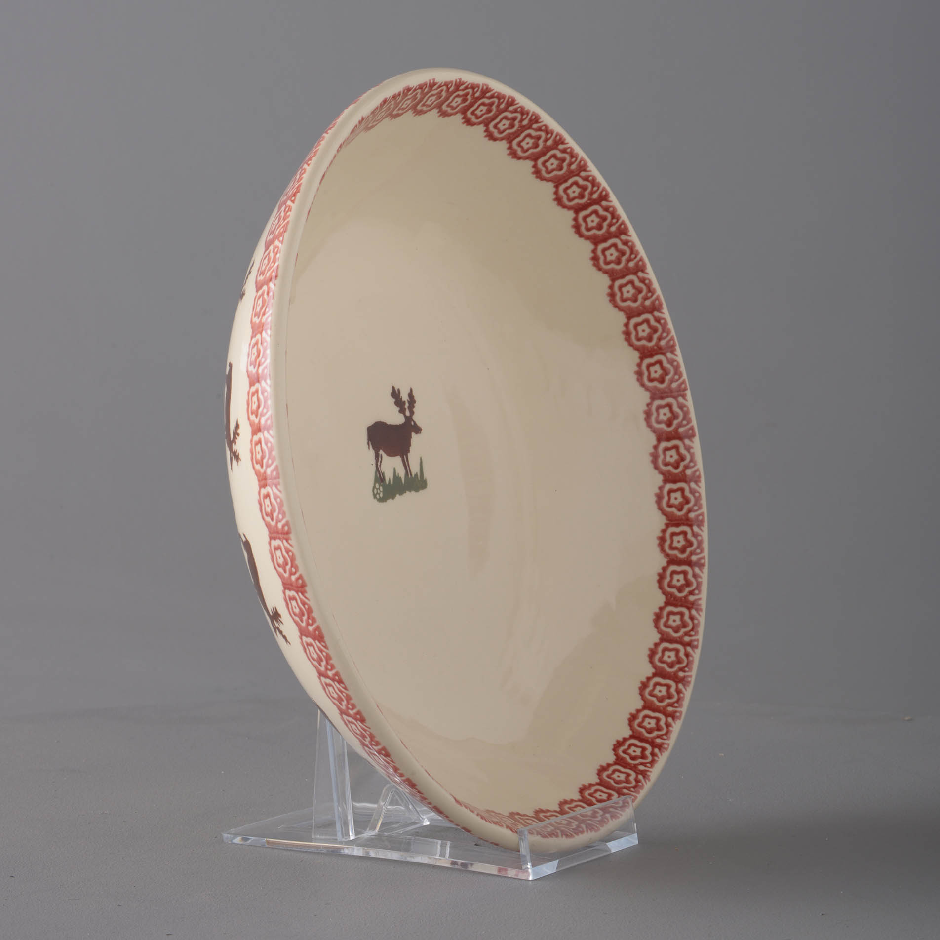 Reindeer Serving Dish Round
