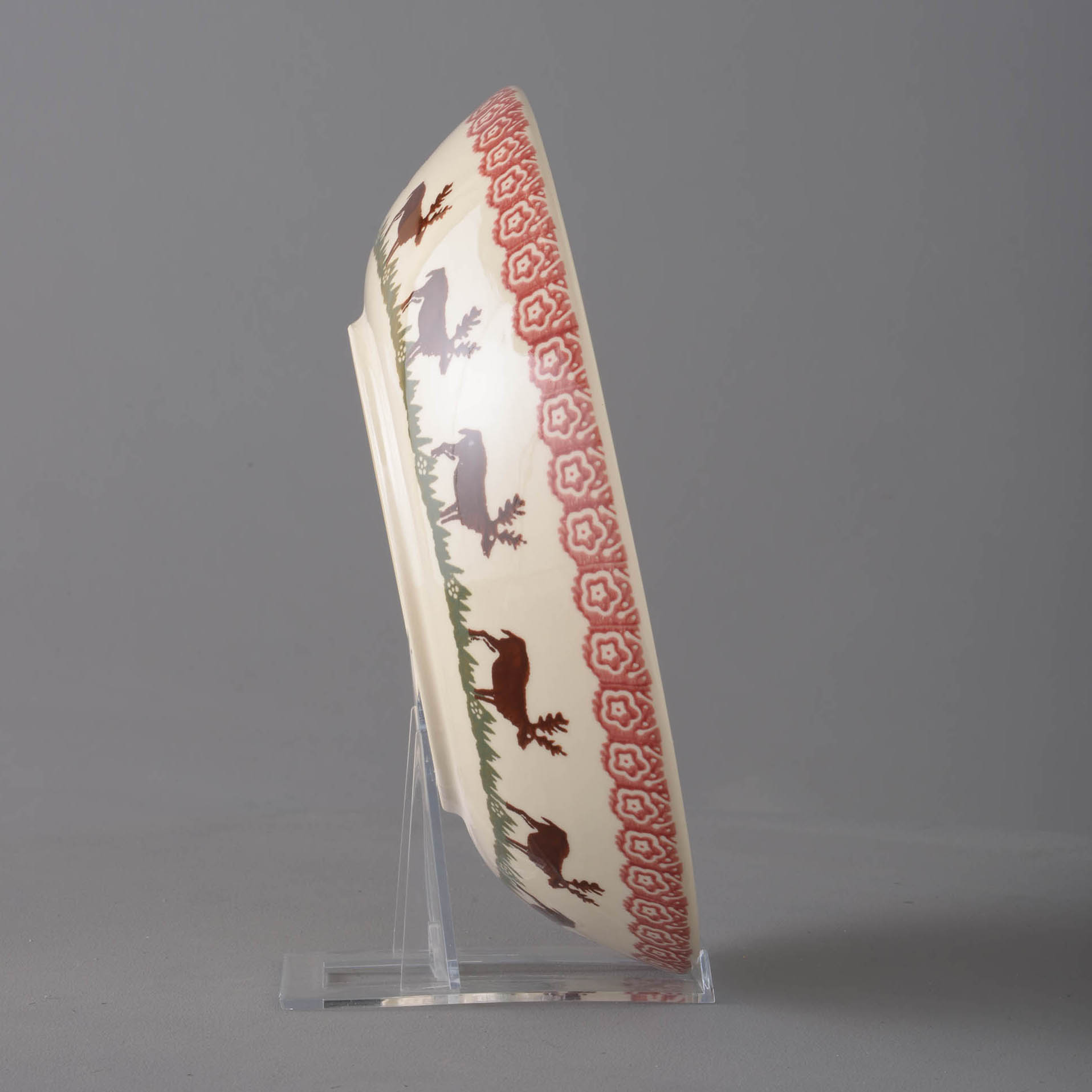 Reindeer Serving Dish Round