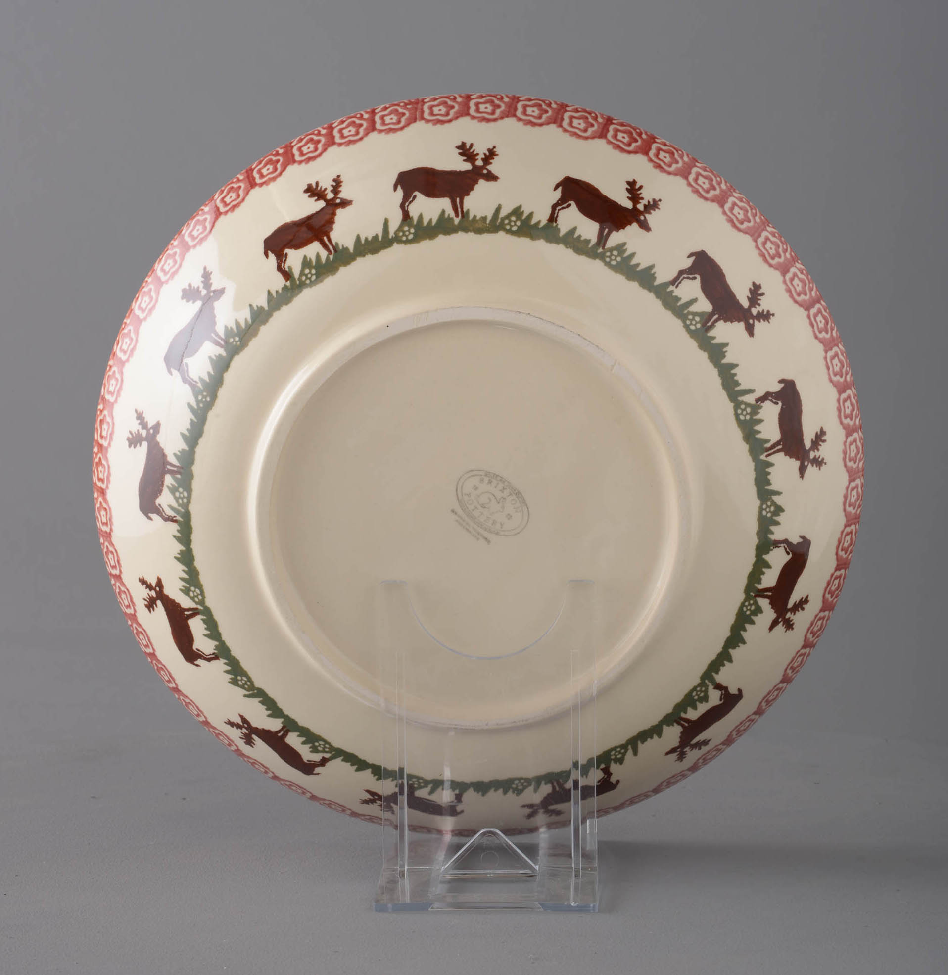 Reindeer Serving Dish Round