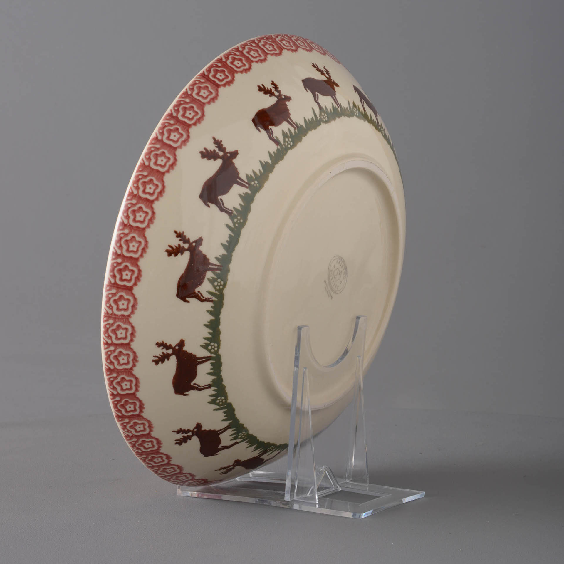 Reindeer Serving Dish Round