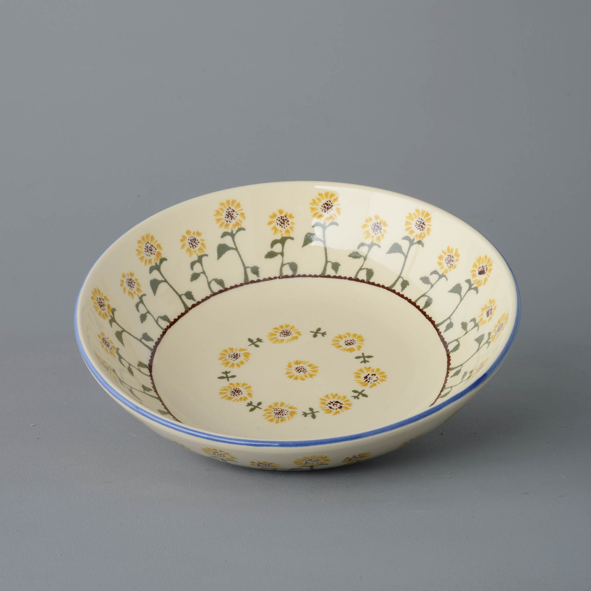 Sunflower Serving Dish Round