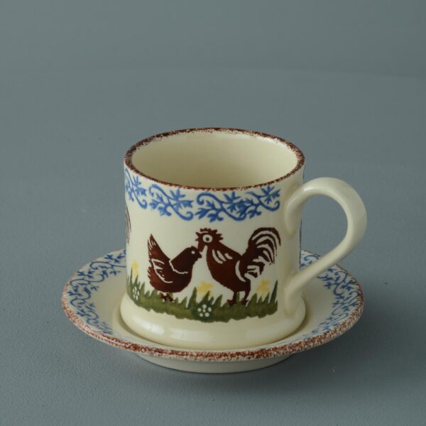 Cock & Hen Saucer - Small