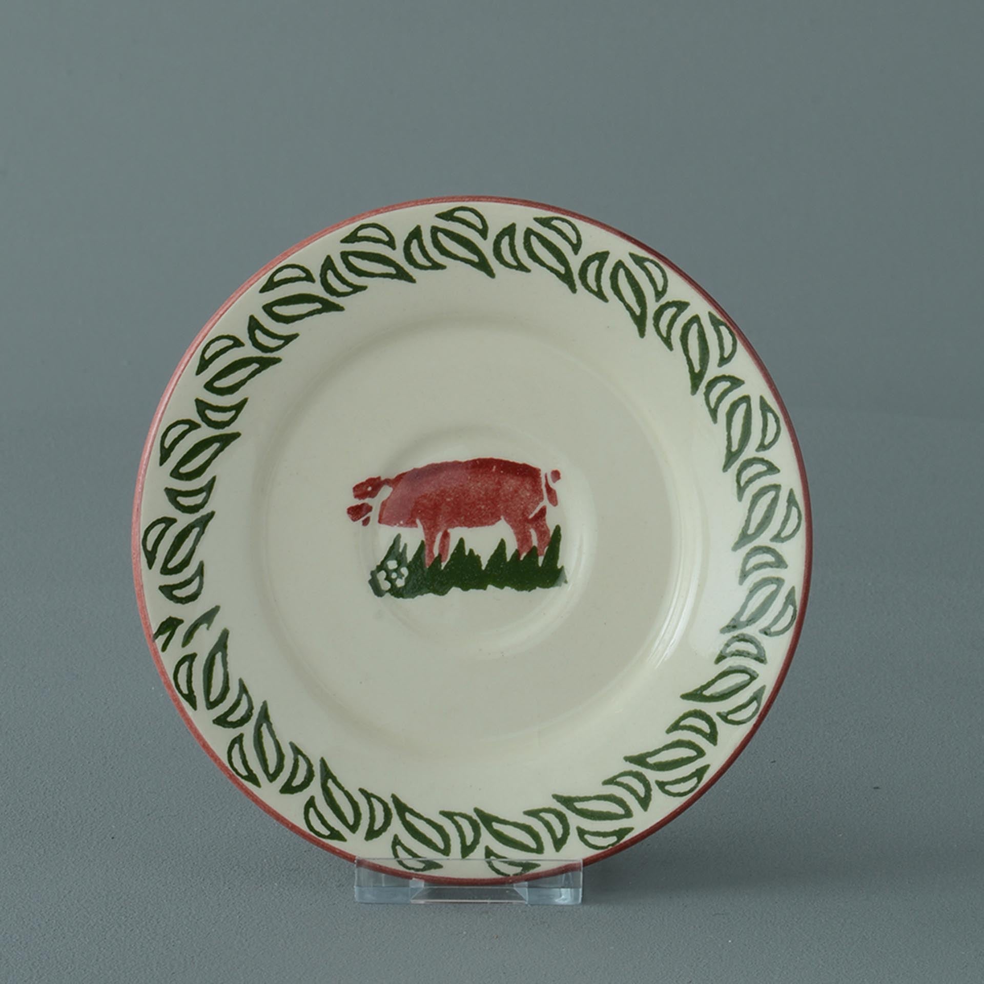 Pink Pig Saucer - Small