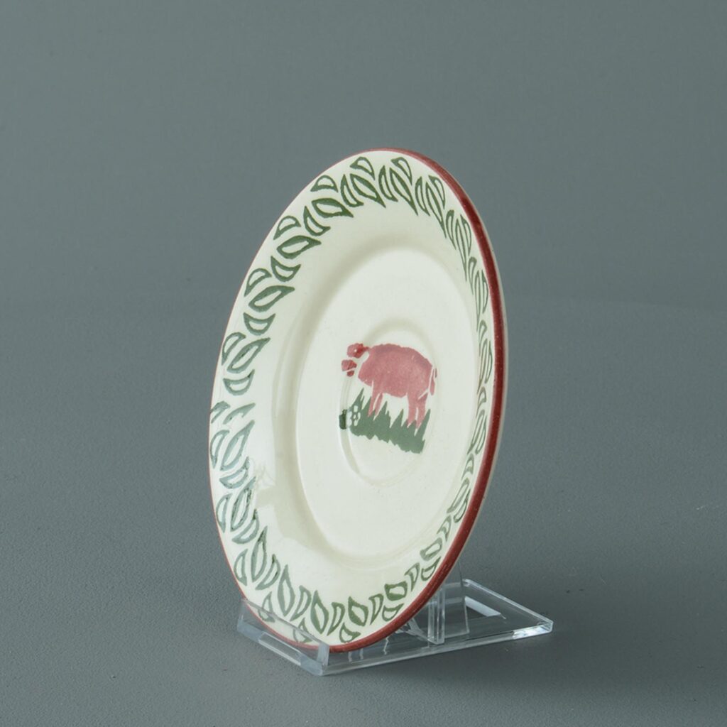 Pink Pig Saucer - Small