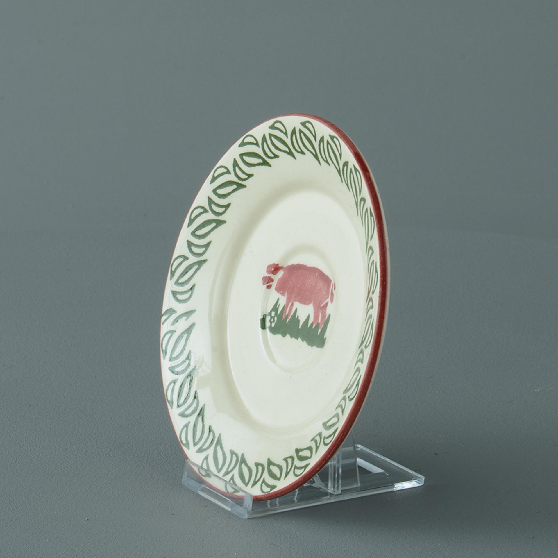 Pink Pig Saucer - Small