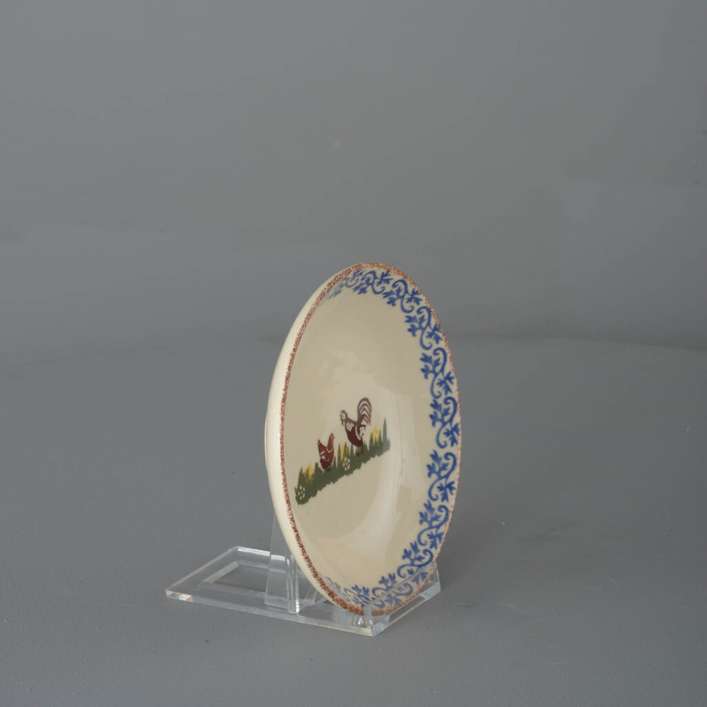 Cock & Hen Saucer for large mug or snacks