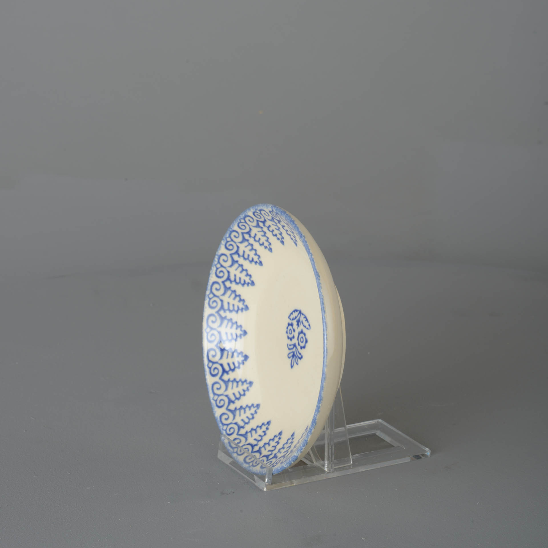 Lacey Blue Saucer for large mug or snacks