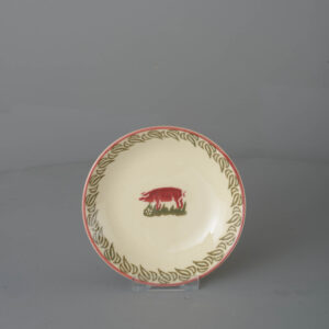 Pink Pig Saucer for large mug or snacks