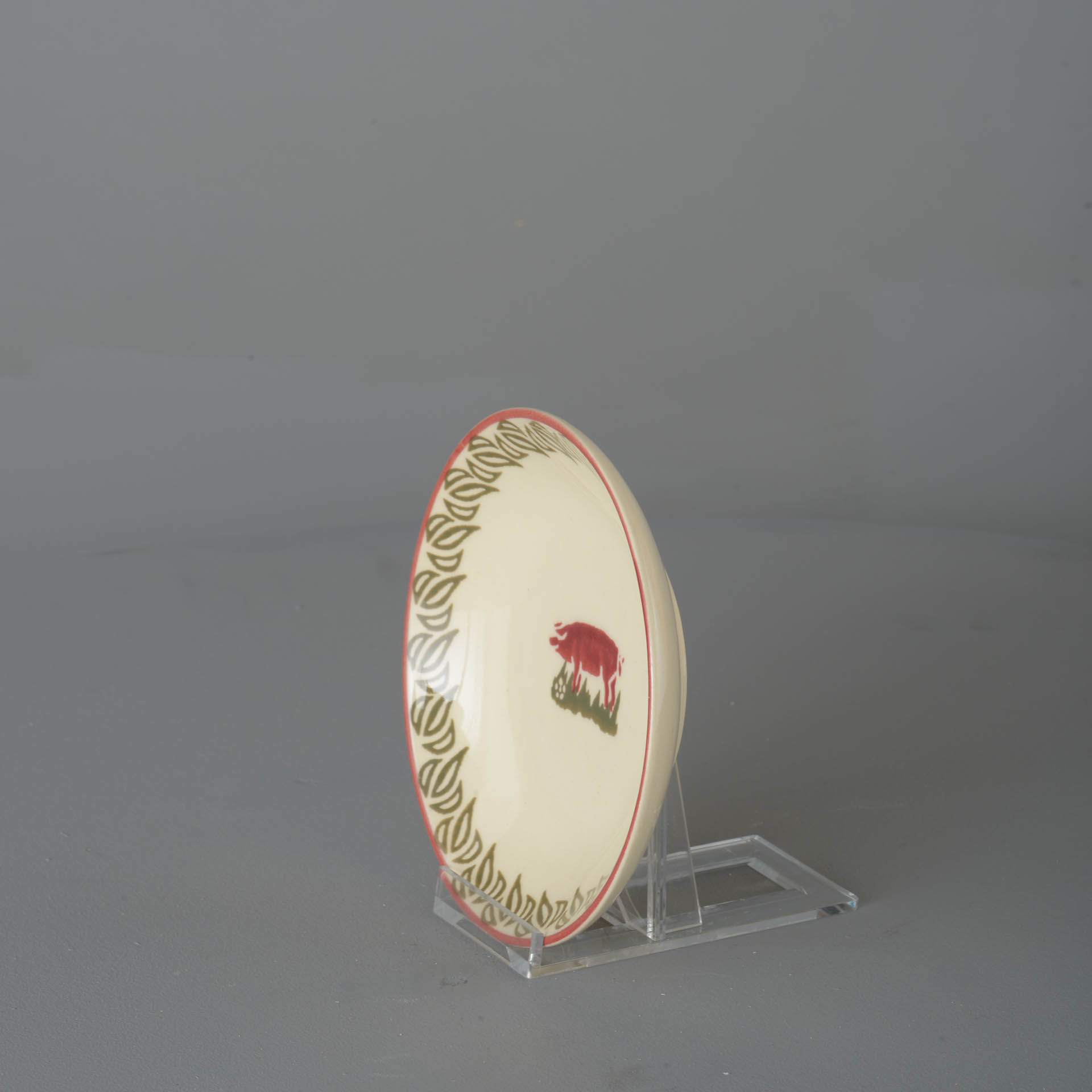 Pink Pig Saucer for large mug or snacks